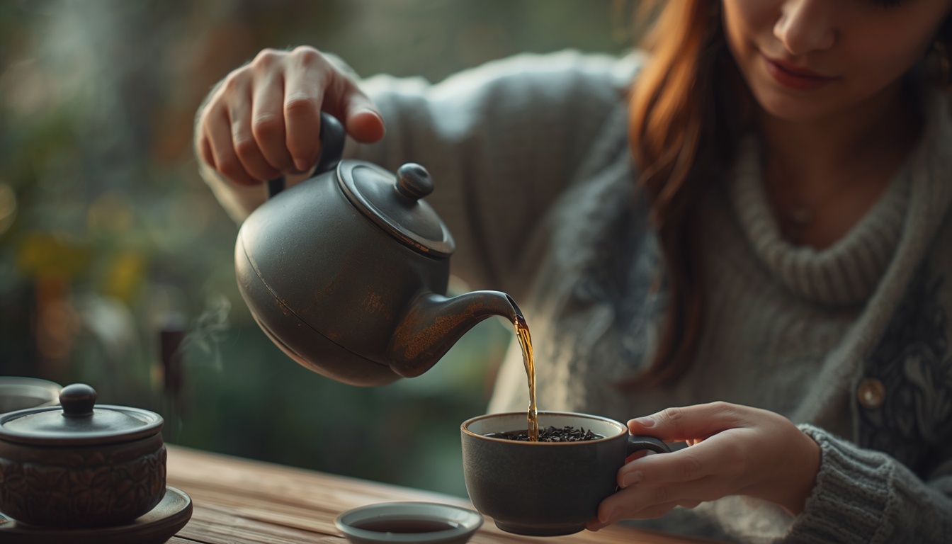 Enerstrbright herbal tea pour technique